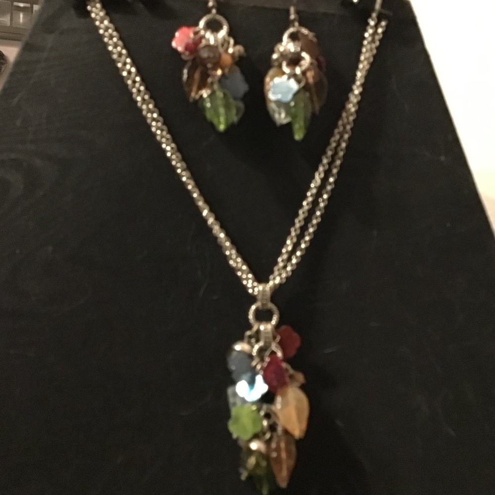 Brighton “Venetian Glass” necklace and earring set